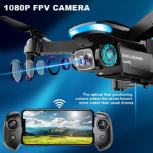 Load image into Gallery viewer, Drone with Camera - Drones for Adults, with 2 Batteries, Carrying Case, Propellers, 1080P HD Foldable Drone with Stable Hover
