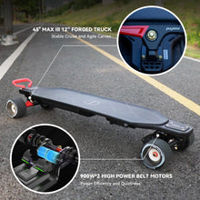 Load image into Gallery viewer, Electric Skateboard,38''Long Range Electric Longboard,26 MPH Top Speed, 31 Mile Range, 900W*2 Dual Belt Motors