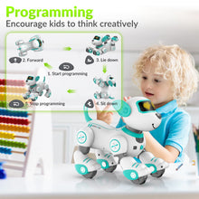 Load image into Gallery viewer, Remote Control Robot Dog Toy for Kid, Programmable Robotic Puppy, Interactive Robotic Dog