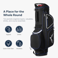Load image into Gallery viewer, GoHimal 14-Way Lightweight Golf Stand Bag with Multiple Pockets Black