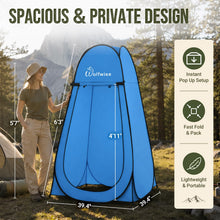 Load image into Gallery viewer, WolfWise Pop Up Shower Tent for Camping Essentials, Compact & Lightweight