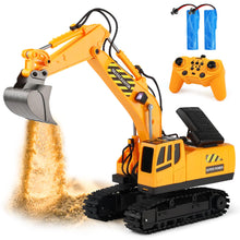 Load image into Gallery viewer, RC Toys Construction Excavator Car: Kids Birthday Gift for Boys Girls 4 5 6 7 8 9+ Year Old Truck Dump
