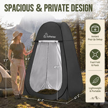 Load image into Gallery viewer, WolfWise Pop Up Shower Tent for Camping Essentials, Compact & Lightweight