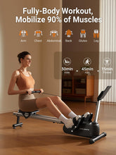 Load image into Gallery viewer, KINGSMITH Magnetic Rowing Machines for Home - Black