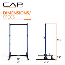 Load image into Gallery viewer, CAP Barbell Power Rack with Pull Up Bar & Attachments - Blue