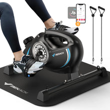 Load image into Gallery viewer, Under Desk Bike Pedal Exerciser - Black & Blue