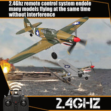 Load image into Gallery viewer, RC Plane 4-CH RC Airplane – RC Airplane Ready to Fly Upgrade P-40 Warhawk Remote Control Airplanes for Beginners Adult with Beginners