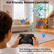 Load image into Gallery viewer, Drone for Kids,Easy-to-Use RC Drone with LED Propeller Guards Altitude Hold
