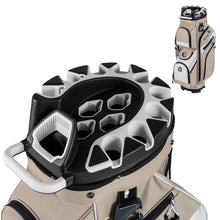 Load image into Gallery viewer, Tangkula Golf Cart Bag with 14-Way Full Length Dividers (Khaki)
