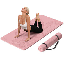 Load image into Gallery viewer, Extra Width & Thick,Comfortable,Non-Slip Exercise Mat-Works Great on All Floor for Stretching,Yoga Studio,Gym or Home Workouts