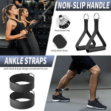 Load image into Gallery viewer, WHATAFIT Resistance Bands, Exercise Bands,Resistance Bands for Working Out, Work Out Bands with Handles for Men and Women Fitness, Strength Training Home Gym Equipment Gray 200LB