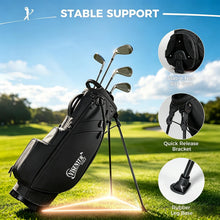 Load image into Gallery viewer, 14-Way Golf Bags for Men, Golf Stand Bag, Black