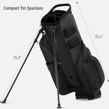 Load image into Gallery viewer, uniHimal 8-Way Lightweight Walking Golf Stand Bag for Men Women Dark Black