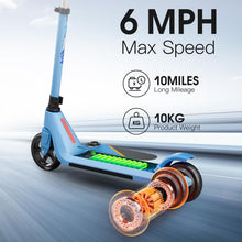 Load image into Gallery viewer, Electric Scooter is Suitable for Children Aged 6-9, Electric Scooter for Kids, 4 Height Adjustable Scooter