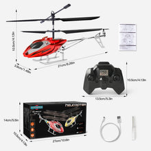 Load image into Gallery viewer, TERRAMUS Remote Control Helicopter for Kids, 2.4G Altitude Hold RC Helicopters with LED Light & Gyro, Radio Controlled Aircraft Indoor Toy with 3.5 Channel High Low Speed for Boys Beginner