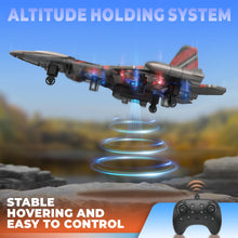 Load image into Gallery viewer, Mini Stunt 360° Flip Fighter Jet Toy with Colorful LED Navigation Lights Red, Toys for ages 8-13