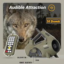 Load image into Gallery viewer, Ctrixez Predator Call - Electronic Coyote Caller, 30 Sounds Incl Perfect for Coyote, Fox, Raccoon, Cottontail Hunting Calls, 400 Yard Remote Range, 8-Bay Long Lasting, Khaki