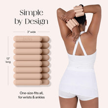 Load image into Gallery viewer, Bala Bangles Wrist & Ankle Weights for Women & Men - 3 lb Adjustable Weighted Bands - Sand