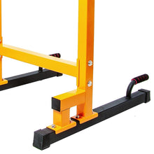 Load image into Gallery viewer, BalanceFrom Steel Frame Multi-Functional Exercise Fitness Dip Stand Station - Yellow