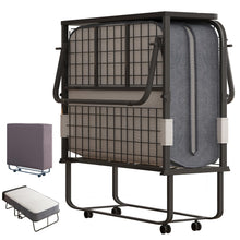 Load image into Gallery viewer, ZAFLY Folding Bed with Memory Sponge Mattress, 75 x 46 Rollaway Bed for Adult, Comfortable Fold Up Portable Sleeping Guest Cot Beds, Perfect for Camping, Travel, Nursing in Hospital - Upgraded