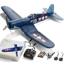 Load image into Gallery viewer, 4 Channel RC Plane F4U Corsair 500mm Remote Control Airplane Fighter RTF with 6-Axis