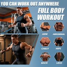 Load image into Gallery viewer, WHATAFIT Resistance Bands, Exercise Bands,Resistance Bands for Working Out, Work Out Bands with Handles for Men and Women Fitness, Strength Training Home Gym Equipment Blue 16PCS