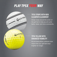 Load image into Gallery viewer, TaylorMade TP5x PIX Golf Balls, Better Visibility, 1 Dozen