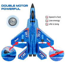 Load image into Gallery viewer, RC Plane, F22 RC Airplane Fighter Ready to Fly, 2.4Ghz 2 Channel Remote Control Plane, RC Airplanes Toy