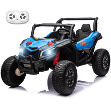Load image into Gallery viewer, 24V Ride On Toys for Big Kids 3-8 Years Old with Parent Remote Control, 4WD Electric Car with EVA Tires, Blue