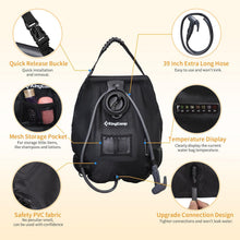 Load image into Gallery viewer, KingCamp Solar Shower Bag, Leak-Proof Design Camping Bag with Thermometer, Removable Hose & Switchable Shower Head, 5 gallon/20L