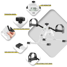 Load image into Gallery viewer, MOMODA Under Desk Bike Pedal Exerciser - White