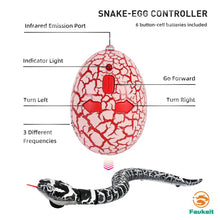 Load image into Gallery viewer, Remote Control Snake Toy RC Robot Electric Snake Toy Fast Moving of Fake Rattlesnake Christmas Halloween Toys (Black)