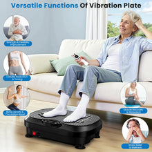 Load image into Gallery viewer, NISILIN Vibration Plate Exercise Machine for Lymphatic Drainage with 200 Levels, Whole Body Fitness Workout Equipment Stand Shake Board Sport Gym for Weight Loss Fat Burner for Women Men (Black)