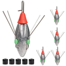 Load image into Gallery viewer, THKFISH 5 Pcs Sputnik Sinkers Surf Fishing Weight, Heavy-Duty Long Tail Lead Weights Saltwater Surf Casting Sinkers, Catfishing, and Beach Adventures in Ocean Sea Sand (6oz-5pcs)