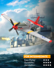 Load image into Gallery viewer, RC Plane, 4 Channel Remote Control Airplane Fighter RTF with 6-Axis Gyro, 3 Modes & Aerobatics