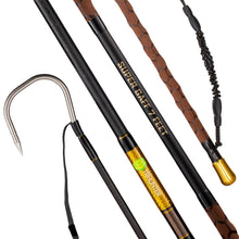 Load image into Gallery viewer, TRHUNTER Carbon Fiber Fishing Gaff Saltwater Fish Gaff with S316 Stainless Steel Fishing Hook (Brown Gaff - 7' - 4'' Hook)