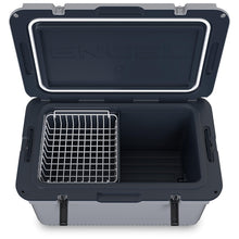 Load image into Gallery viewer, ENGEL 60 QT Ultra-Light Injection Molded Cooler - Ice Chest Keeps Ice up to 7 Days - Large Cooler Includes Wire Basket, Divider and Built-in Bottle Opener - Gray with Dark Grey Interior (Haze Grey)
