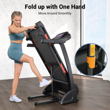 Load image into Gallery viewer, THERUN Incline Treadmill - Black Red