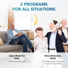 Load image into Gallery viewer, Hearing Aids for Seniors, Rechargeable Hearing Amplifiers Devices with Noise Cancelling, Superior Sound Quality for Women Men Hearing Loss, Auto On/Off