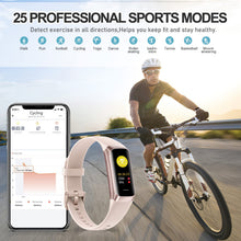 Load image into Gallery viewer, Zeacool Fitness Tracker with 24/7 Heart Rate, Blood Oxygen Blood Pressure Sleep Monitor, Activity Trackers 5 ATM Waterproof,Step Calorie Counter Pedometer Health Smart Watch for Women Men Pink