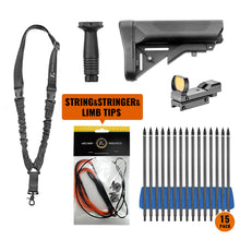 Load image into Gallery viewer, EK Archery Repeating Adder Crossbow 130 lb Cross Bow with 5 Shot auto-loading Magazine Includes 15 Carbon Arrows Bolts.