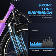 Load image into Gallery viewer, Cybervelo 1000 Peak Electric Bike for Adults,up 80 Miles Removable Battery Ebike, 26" Electric E Bike with 7-Speed