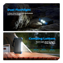 Load image into Gallery viewer, BLAVOR Solar Power Bank 20000mAh, Wireless Charger for Phones & Apple Watch