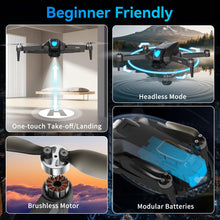 Load image into Gallery viewer, Drone with Camera 4.5" LCD Screen on Controller, Drone with Screen, FPV Drones with Brushless Motor for Adult Beginner, Foldable RC Quadcopter, One Key Start, Easy to fly, Toy for Kids Adult Beginners