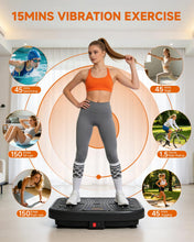 Load image into Gallery viewer, WATEYA Vibration Plate Exercise Machine, Vibrating Platform for Lymphatic Drainage with 200 Adjustable Speeds, Power Vibration Plate for Weight Loss & Fitness, Supports Max Weight 450 Lbs (Black)