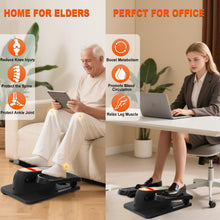 Load image into Gallery viewer, HOTSWEAT Under Desk Elliptical Machine, Ellipse Leg Exerciser as Seen on TV for Seniors with Remote Control, Portable Electric Seated Pedal Exerciser with 12 Speed Levels for Home Office