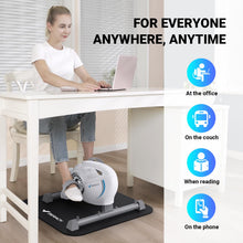 Load image into Gallery viewer, Under Desk Bike Pedal Exerciser - White & Blue