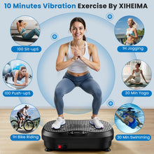 Load image into Gallery viewer, NISILIN Vibration Plate Exercise Machine for Lymphatic Drainage with 200 Levels, Whole Body Fitness Workout Equipment Stand Shake Board Sport Gym for Weight Loss Fat Burner for Women Men (Black)