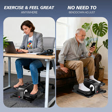 Load image into Gallery viewer, Under Desk Elliptical Machine Elliptical Leg Exerciser as Seen on TV for Senior with Remote Control Portable Quiet Electric Seated Pedal Exerciser with 12 Adjustable Speed