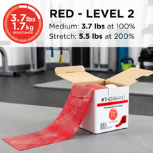 Load image into Gallery viewer, Theraband 11727 Non-Latex Professional Elastic Stretch Band Red, 50yd Length